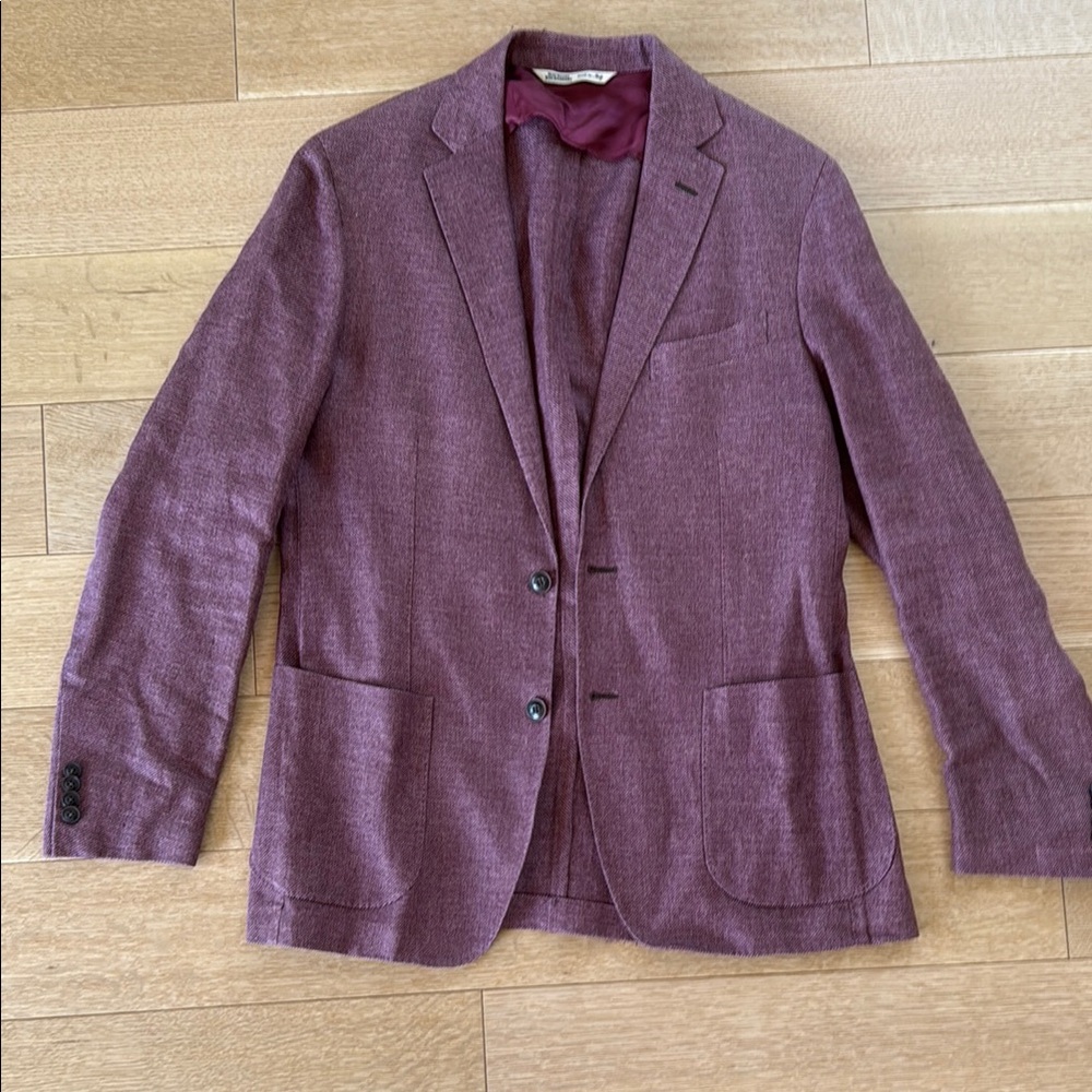 Men's Burgundy Blazer- lightweight size 50